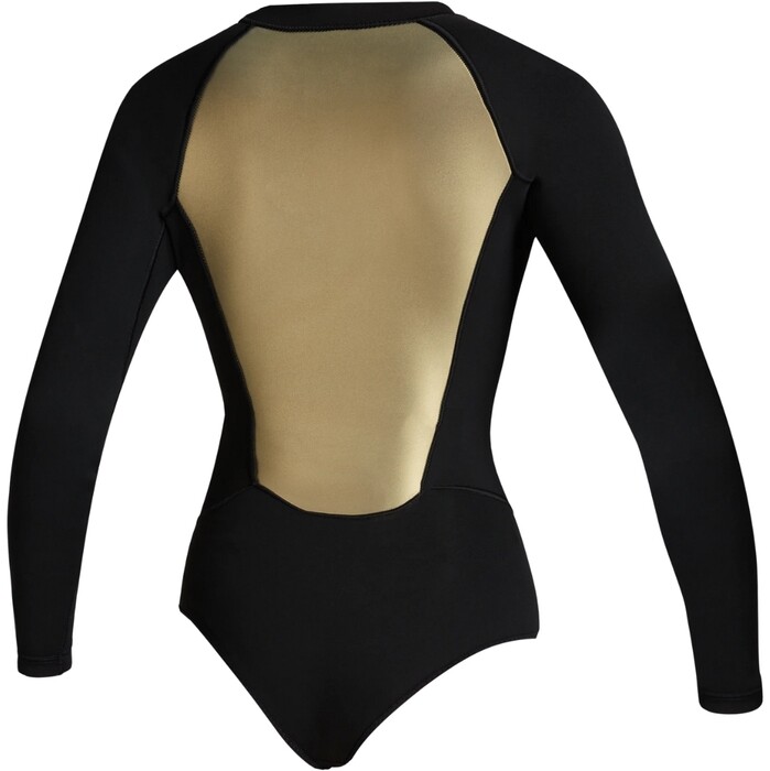 2024 Mystic Womens Sway 2mm Long Sleeve Front Zip Super Shorty 35000.220091 - Black / Gold